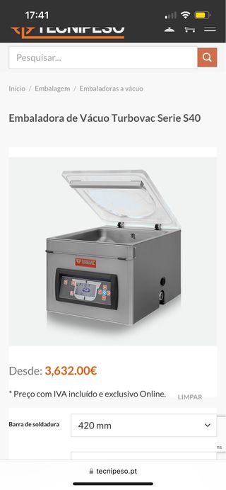 Envasadora vacio profesional 