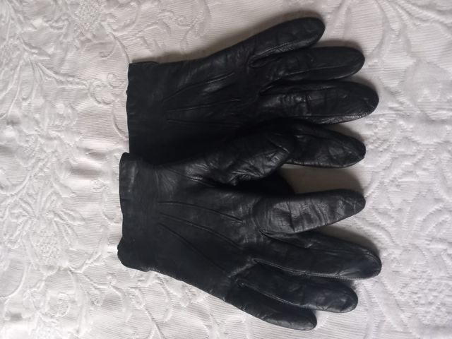 Elegantes guantes de piel mujer talla M