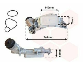 Radiatore olio completo per OPEL
