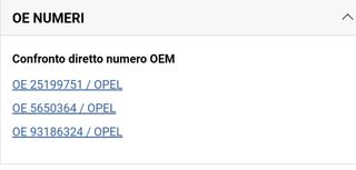 Radiatore olio completo per OPEL