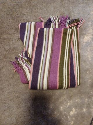 Lote 5 bufandas hombre. Varios colores.