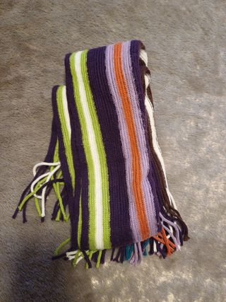 Lote 5 bufandas hombre. Varios colores.