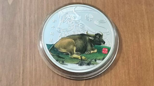 Moneda año nuevo chino Buey 2021