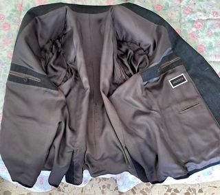 CHAQUETA HOMBRE VERANO TALLA GRANDE COLOR NEGRA