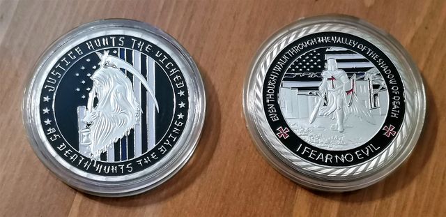 Monedas conmemorativas Policía USA.
