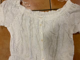 BUZO CORTO,BLANCOT:L,EN BUEN ESTADO.DRAPEADO