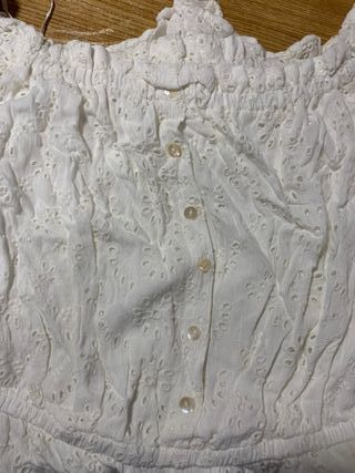 BUZO CORTO,BLANCOT:L,EN BUEN ESTADO.DRAPEADO