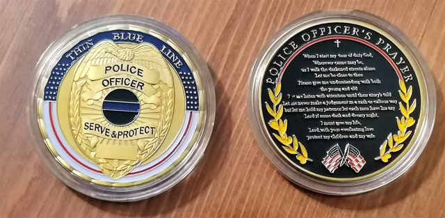 Monedas conmemorativas Policía USA.