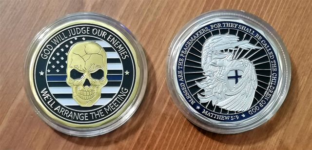 Monedas conmemorativas Policía USA.