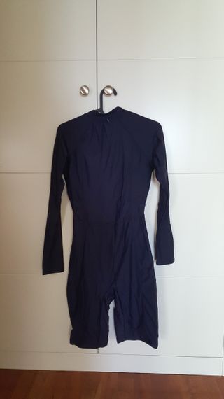 Bañador Deportivo Largo de Natación Mujer Talla S