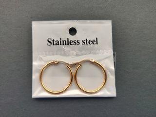 Paga 1 y llévate 2- Pendientes aro dorados