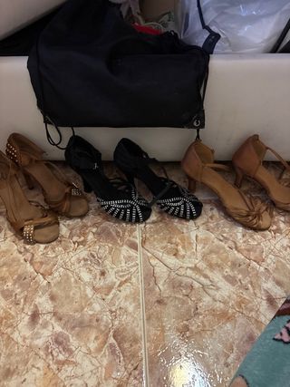 Zapatos de baile talla 38 incluye unos reina y bol