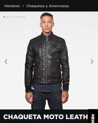 Cazadora GSTAR XS S Cazadora piel cuero Biker xwz 