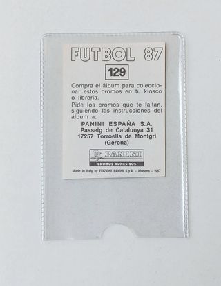 HUGO SANCHEZ 129 FUTBOL 87 PANINI REAL MADRID