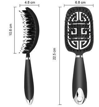 2 Pezzi Spazzola Sciogli nodi Capelli Curva