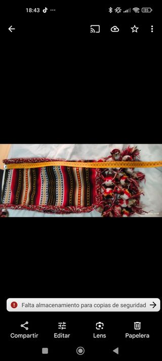 Manta fallero infantil