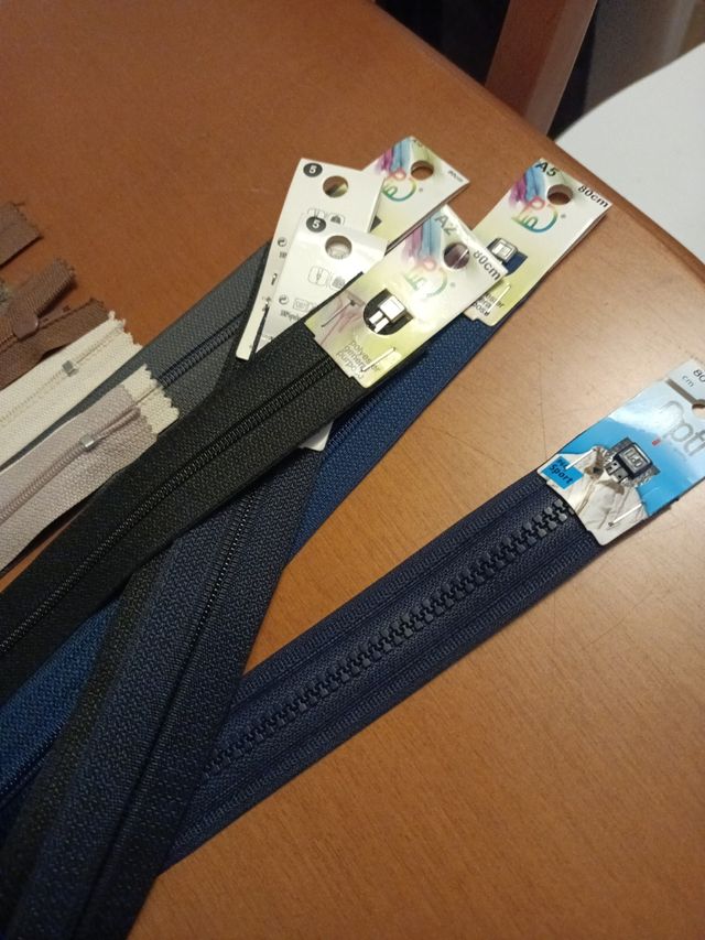 Lote Cremalleras costura