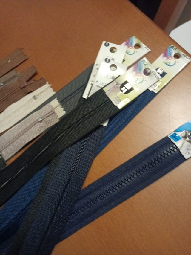 Lote Cremalleras costura