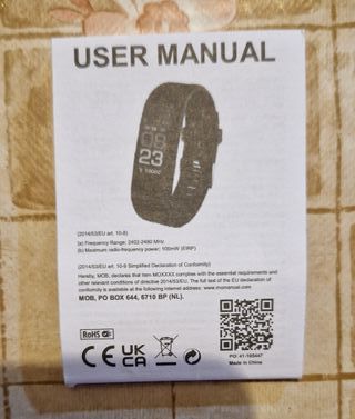 Orologio della salute, ASI, ricaricabile con USB