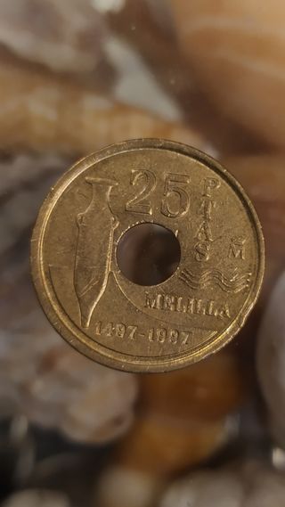 Moneda 25 pesetas 1997 
Melilla 