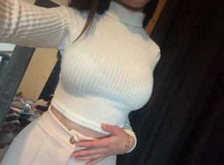 top blanco/crema  xs sin usar
