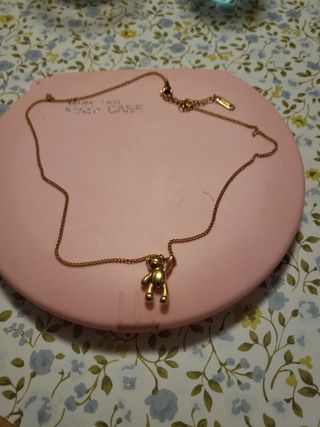 Cadena de acero inoxidable con osito