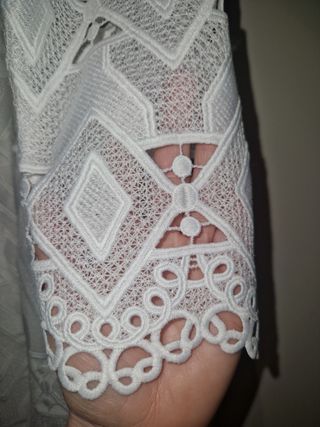 Vestido fiesta Talla 40 blanco