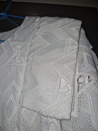 Vestido fiesta Talla 40 blanco