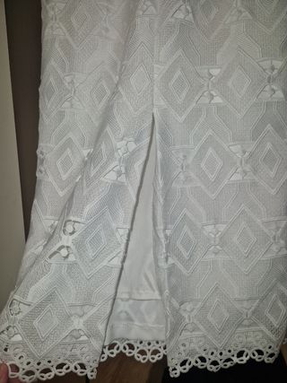 Vestido fiesta Talla 40 blanco