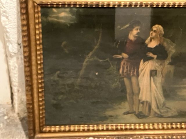 Quadro antico oleografia