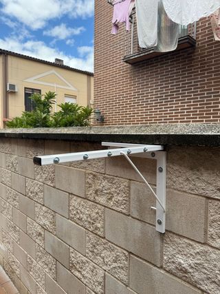 TENDEDERO PLEGABLE BLANCO  PARED 5 CUERDAS