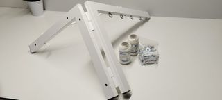 TENDEDERO PLEGABLE BLANCO  PARED 5 CUERDAS