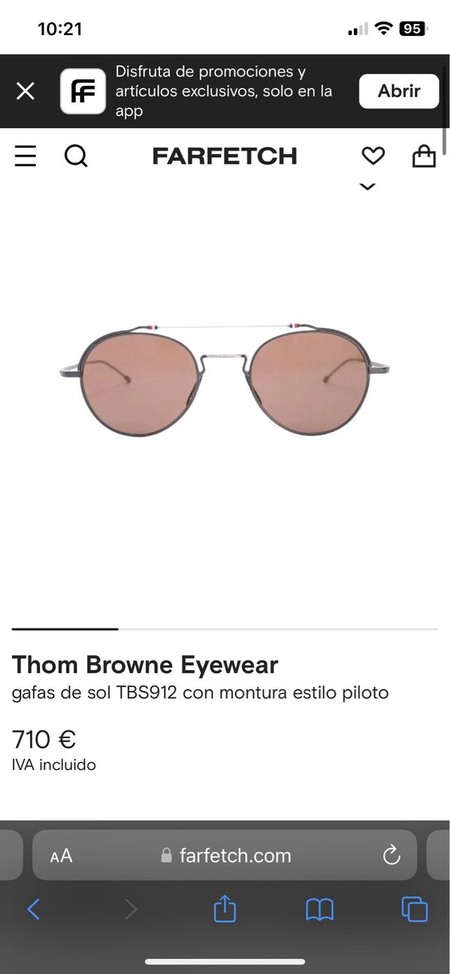 Gafas sol thom browne