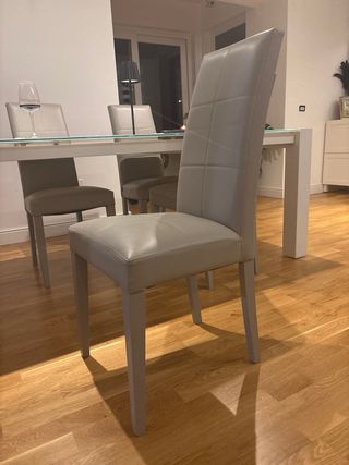 Sedie ecopelle grigio 