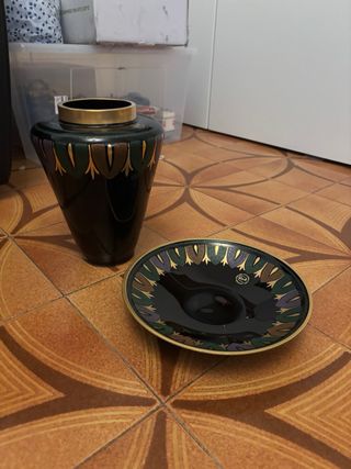 Vaso e piatto  di MURANO