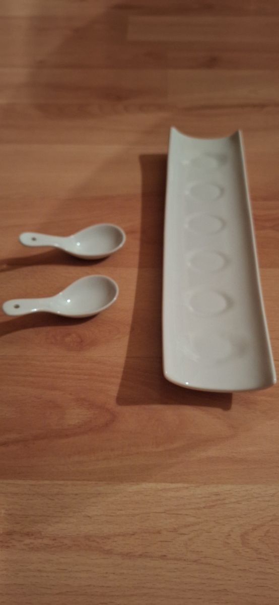 Cucharas ceramica para aperitivos