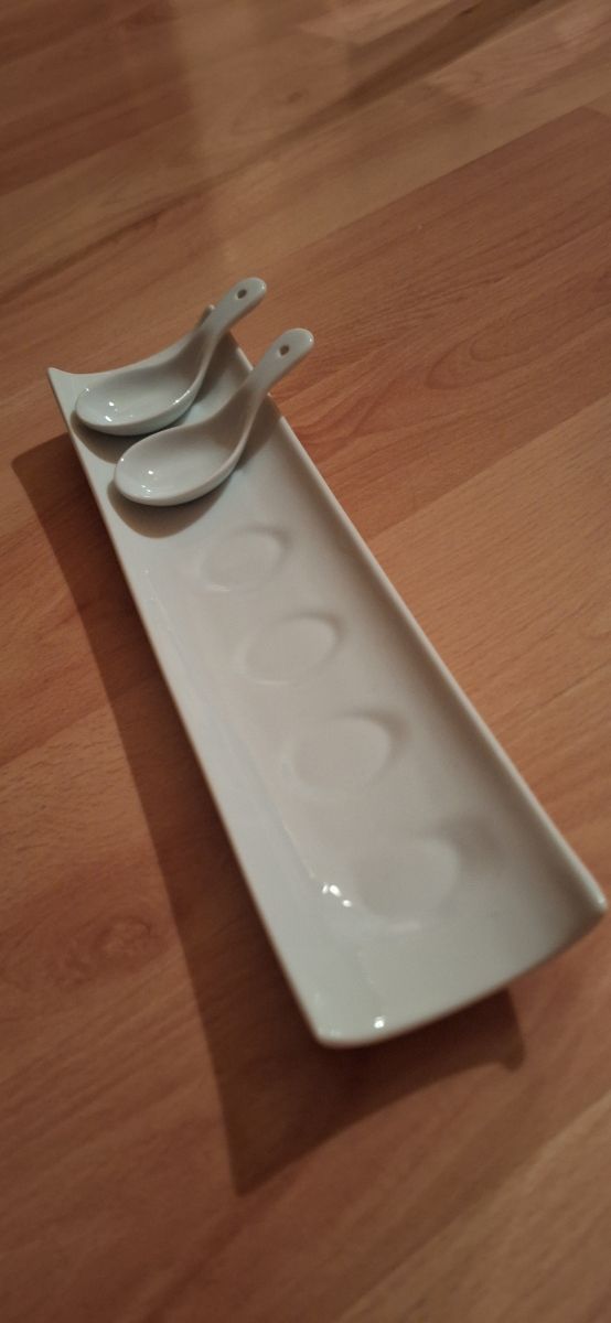 Cucharas ceramica para aperitivos