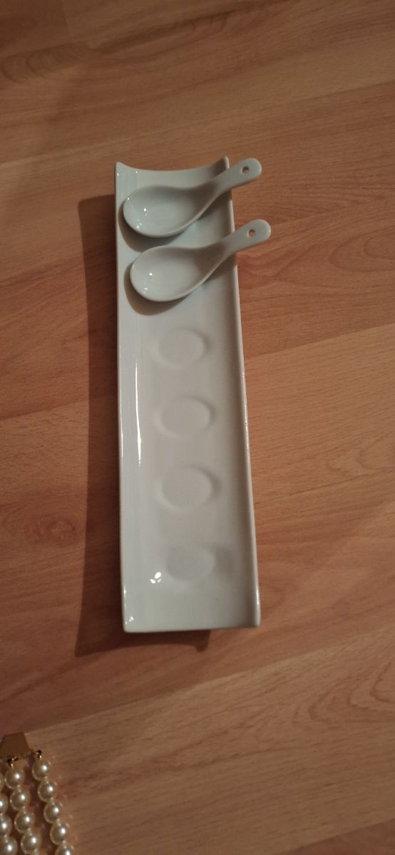 Cucharas ceramica para aperitivos