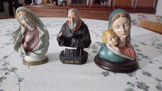 Statuette Padre Pio e Madonna