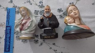 Statuette Padre Pio e Madonna