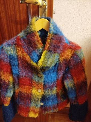 Chaqueta de lana multicolor 