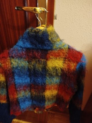 Chaqueta de lana multicolor 