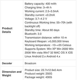 Teclado inalambrico Bluetooth. Con Ñ