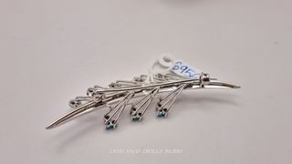 BROCHE ORO 18K Y TURQUESA