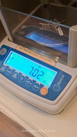 BROCHE ORO 18K Y TURQUESA