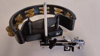 Pandereta/Tambourine + soporte + rack pinza