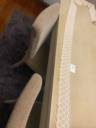 Encaje de hilo de algodon