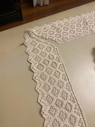 Encaje de hilo de algodon