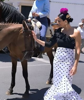 Vestido de flamenca dos piezas