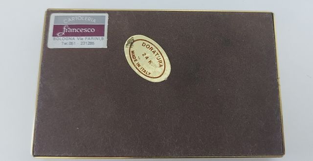 Timbri vintage in ottone placcati oro 24K